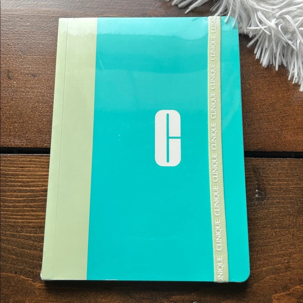 Clinique Teal & Mint Elastic-Band Notebook